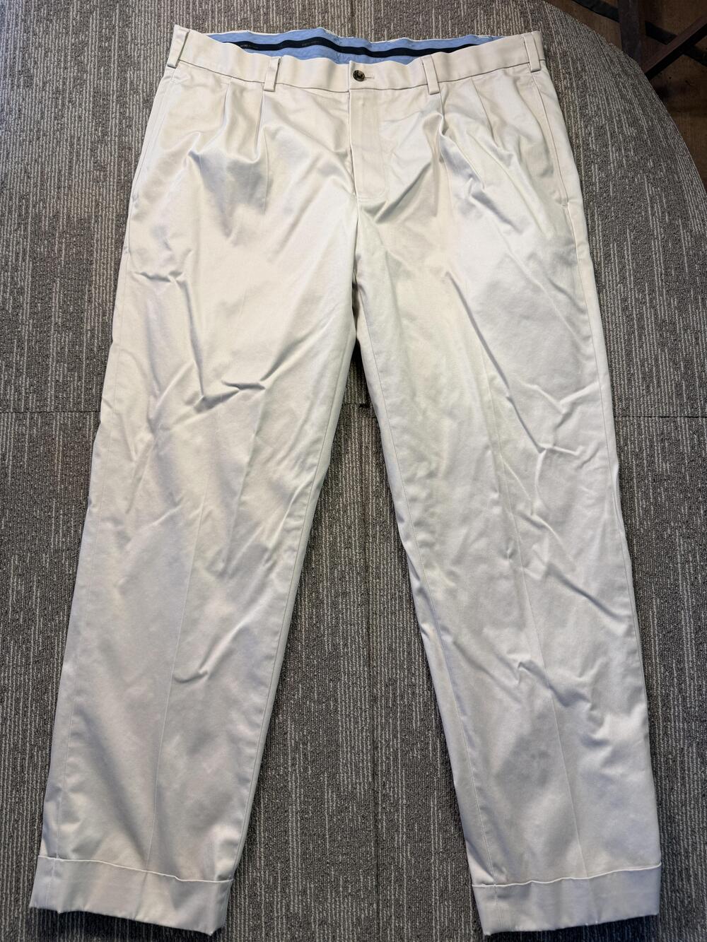 Brooks Brothers Pants Mens 38x30 Beige Advantage Chino Stretch Straight Leg